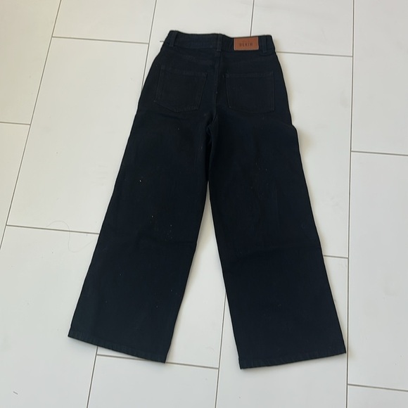 Sezane le Crop Black denim Jeans size 34  US 2 XS - Picture 4 of 9